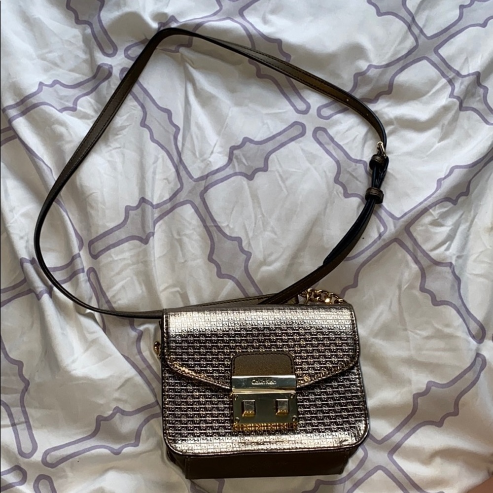 Calvin Klein Metallic Crossbody